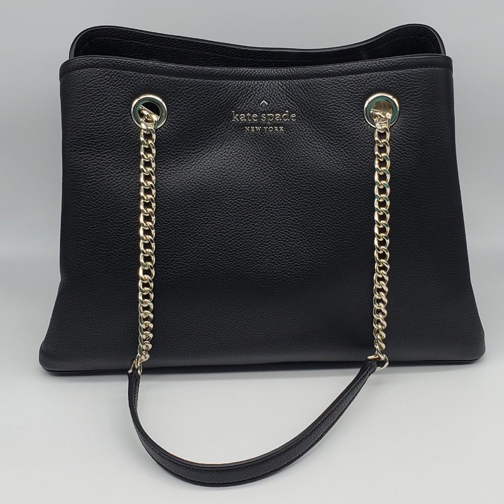 Kate Spade Jordyn Medium Chain Handle Tote Black